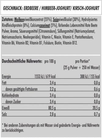 S4 Protein Eiweiss 4K Zutaten