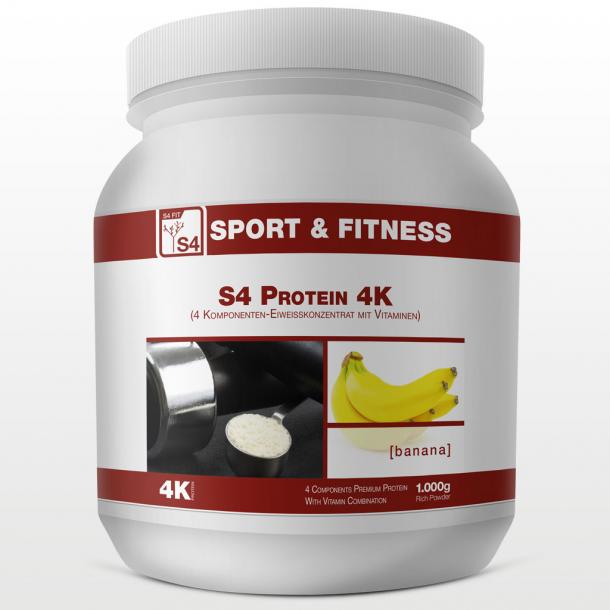 S4 Protein Eiweiss 4K Banane