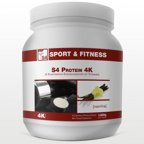 S4 Protein Eiweiss 4K Vanille