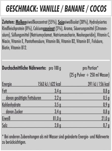 S4 Protein Eiweiss 4K Zutaten