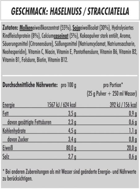 S4 Protein Eiweiss 4K Zutaten