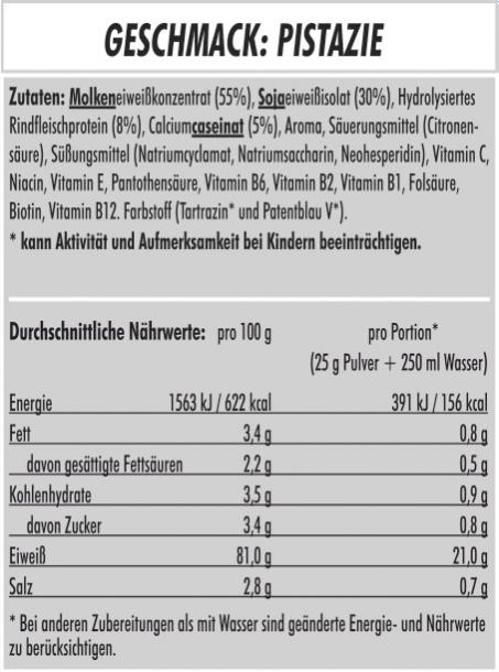 S4 Protein Eiweiss 4K Zutaten